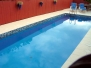 Pools painted with  Tasman colour