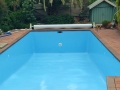 EPOTEC Bondi Mid Blue on fibreglass pool