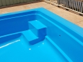 Figreglass pool painted EPOTEC Tasman - Dark Blue