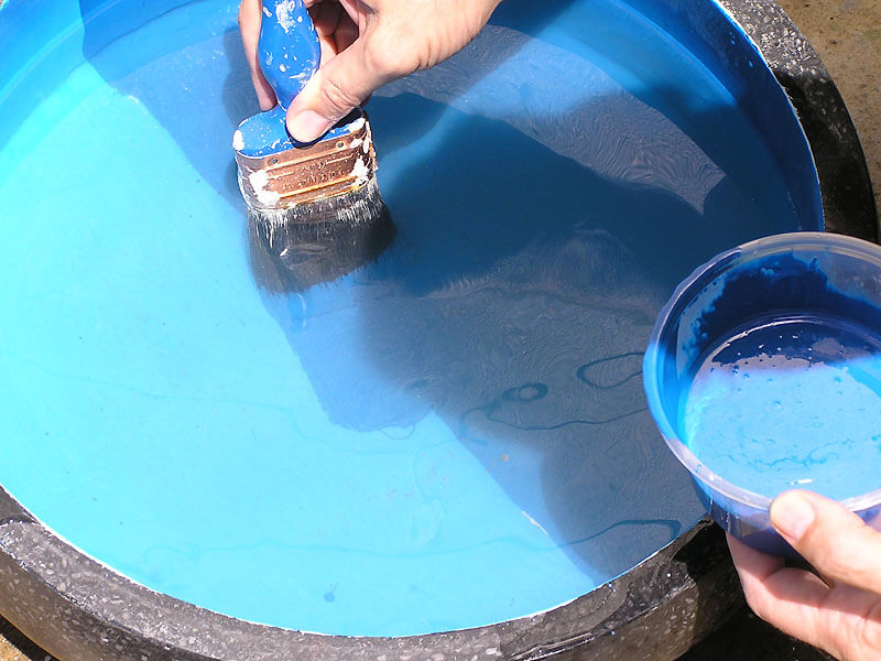 Repairing epoxy paint while pool still full new life for your pool